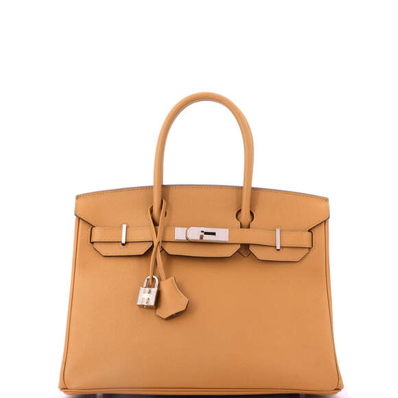 Hermes Handbags - Hermes Birkin 30 Brown Epsom with Palladium Hardware